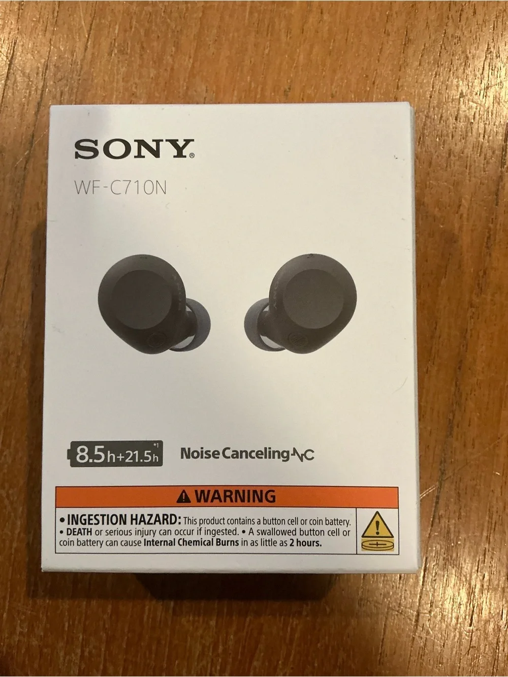 Sony WF-C710N Wireless Noise-Canceling Earbuds — Black. New.  Sealed Box.
